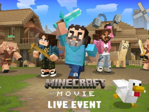 A Minecraft Movie Village