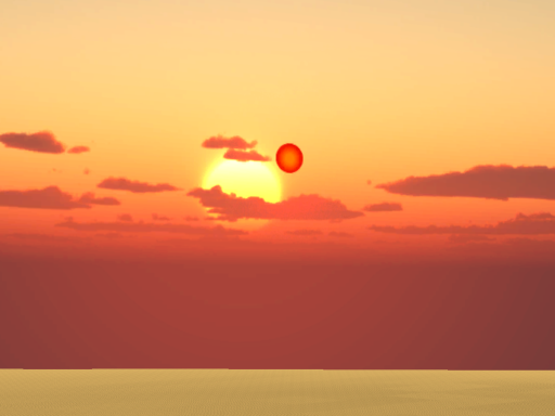 when your car breaks down in the middle of the desert so you think your on Tatooine with dual suns