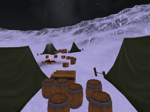 Winter Mountain Valley