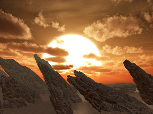 ファルガイアの夕日