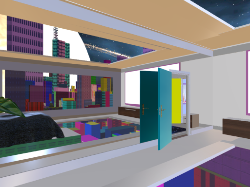 Floating through space