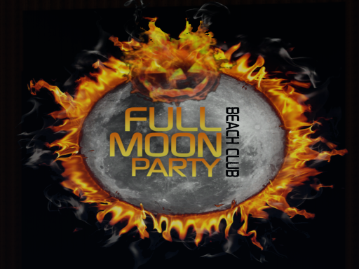 Halloween Full Moon Party Beach Club