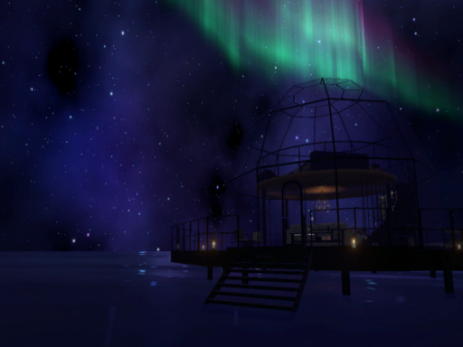 Glass Igloo on the Sea