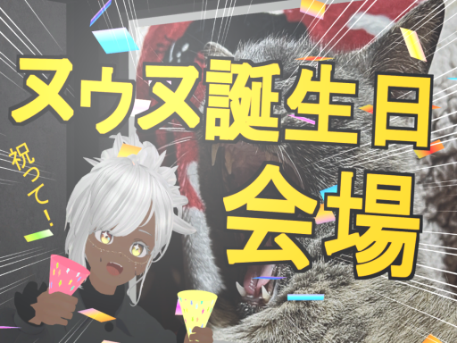 ヌゥヌの誕生日と猫の写真のWorld