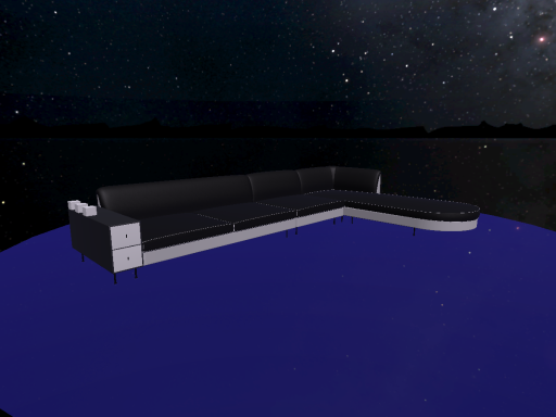 Couch with Moveable Mirror