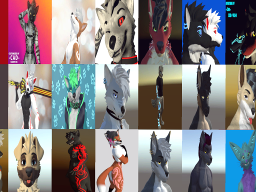 Cadbury's Hall of furry avatars