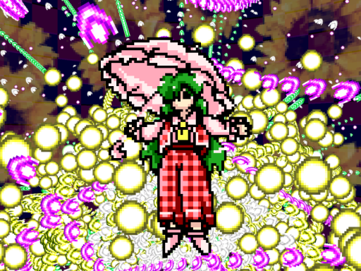 touhou 3D Yuuka stage and boss battle v1․06